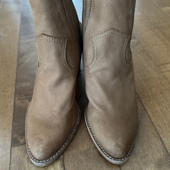 DOLCE VITA Jasper Brown Leather Western Ankle Booties Boots size 8 - Picture 8 of 12